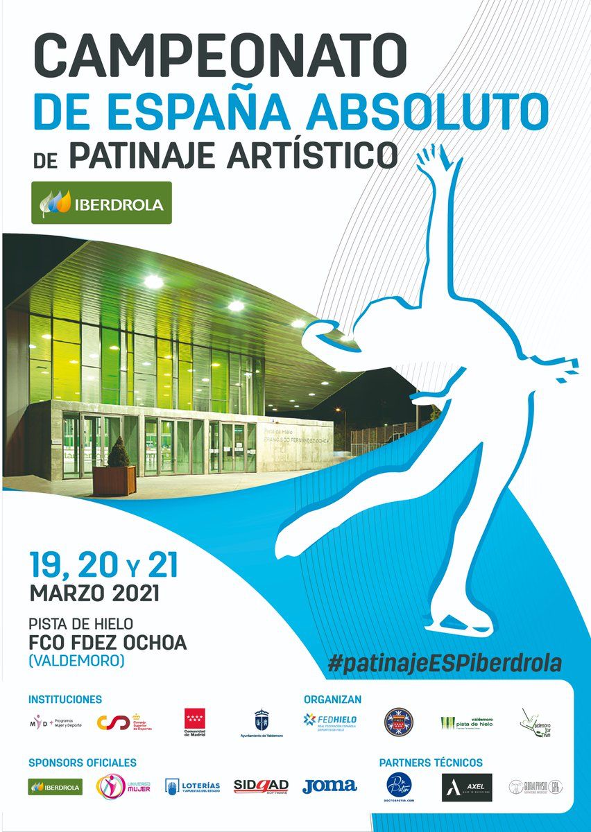 Campeonato de Espa&ntilde;a Absoluto, Patinaje Sobre Hielo 2021 - Valdemoro